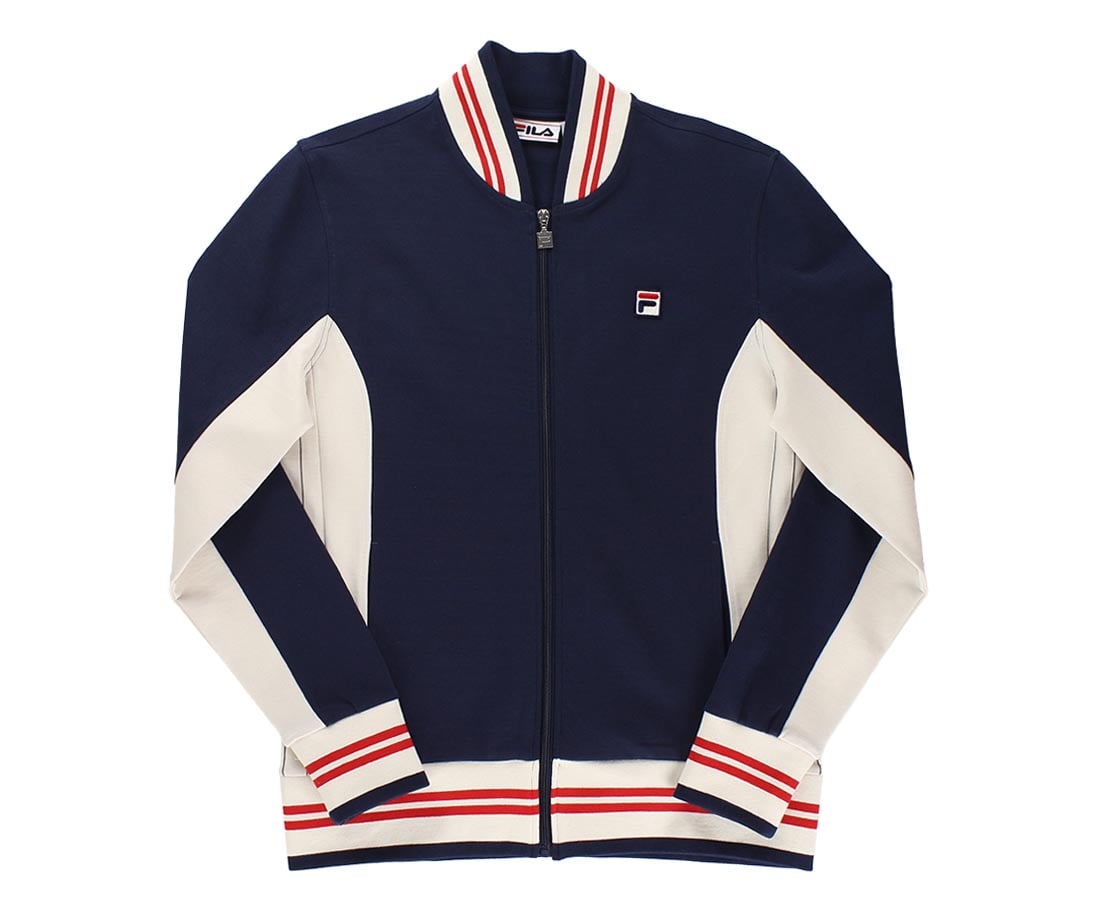Fila Settanta Mens Jackets Size XXL, Color: Navy/Cream/Red