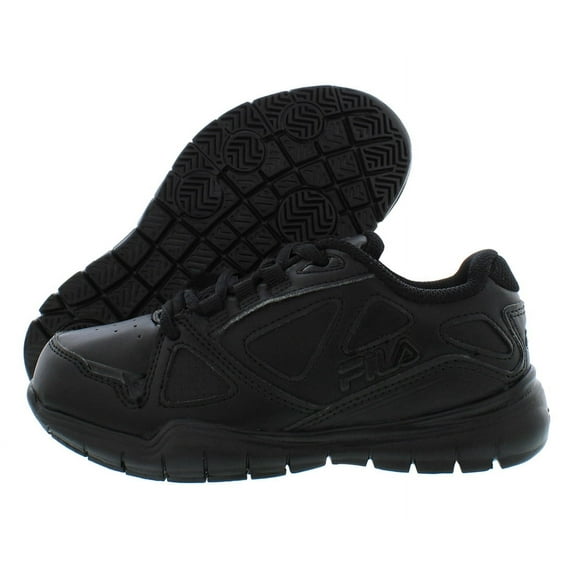 Fila Side By Side Boys Shoes Size 2, Color: Black