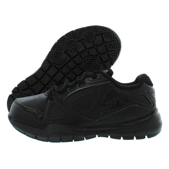 Fila Side By Side Boys Shoes Size 2, Color: Black