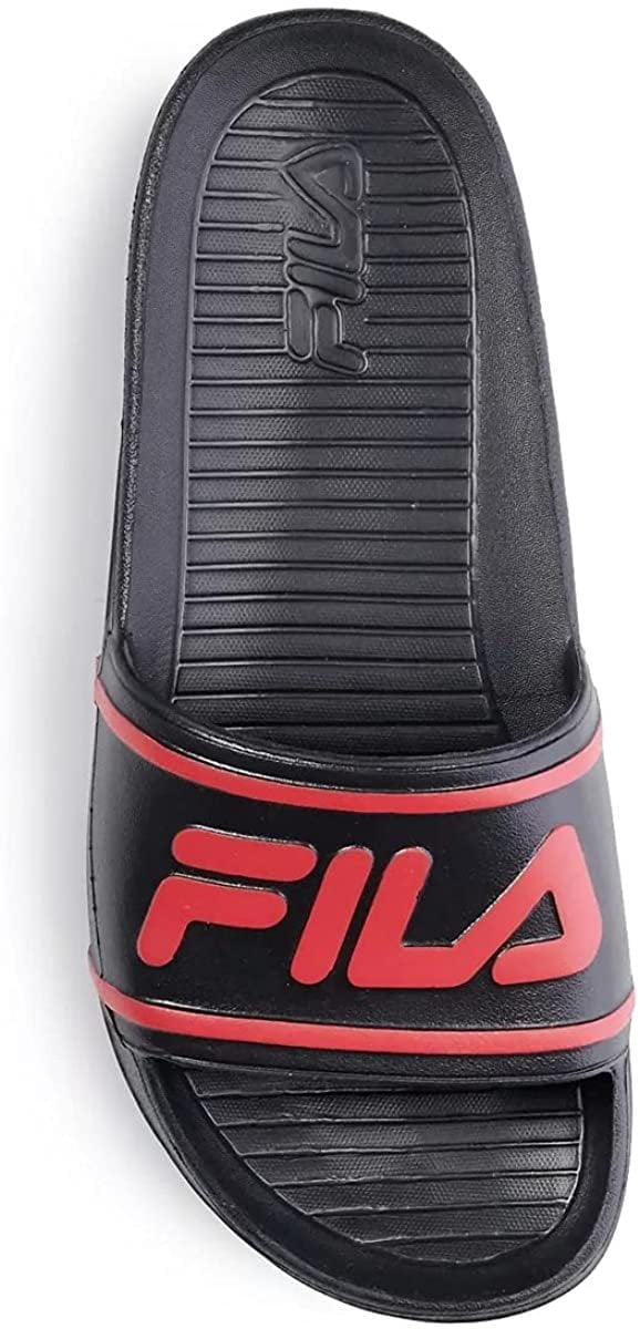 Red fila shop slides