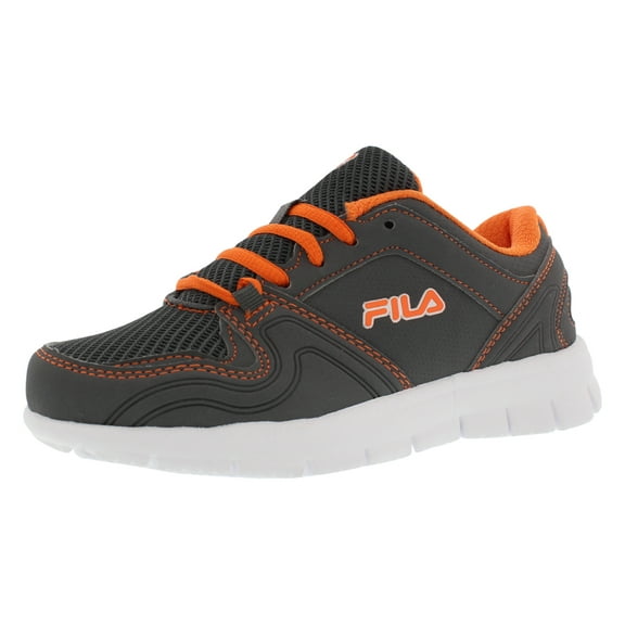 Fila Speed Runner Running Kid's Shoes Size 13, Color: Grey/Mustard Yellow