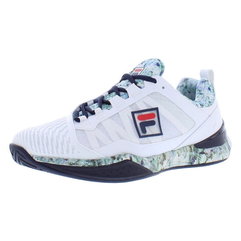 FILA Speedserve Energized Men's Tennis Shoes, Size 11, White/Teal