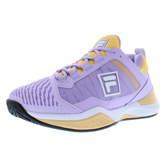 Fila Speedserve Energized Womens Shoes Size 6.5, Color: Purple/Yellow