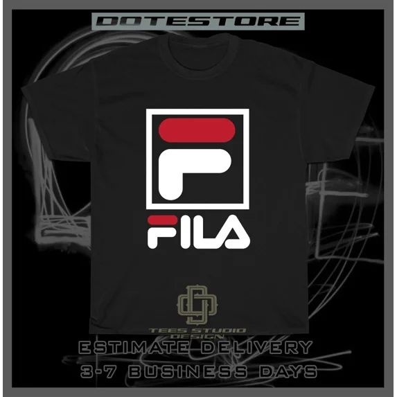 Fila Sports Logo Men's T-Shirt American Tee Shirt Size S-5XL