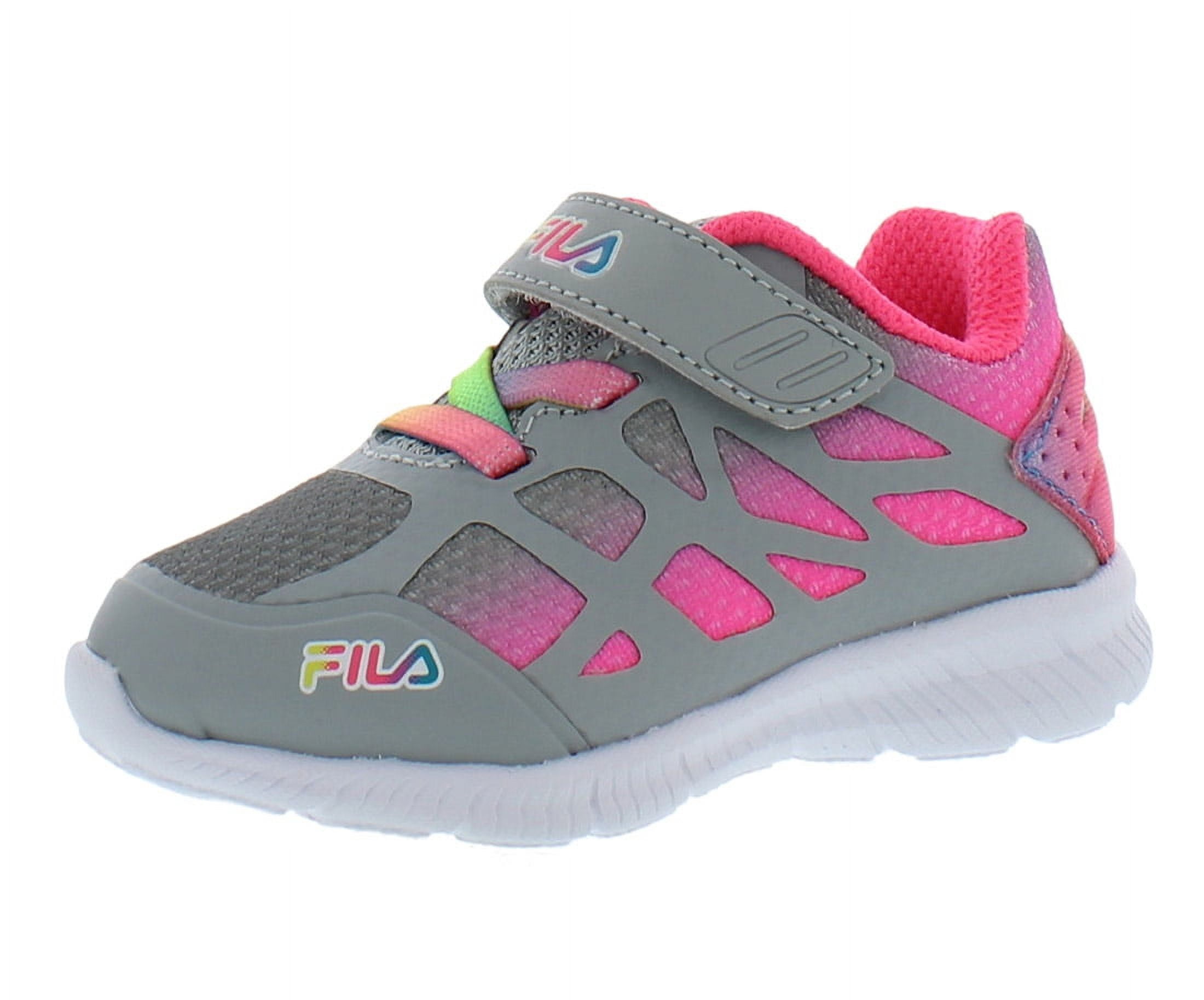 Fila Superstride Strap Baby Girls Shoes Size 9, Color: Grey