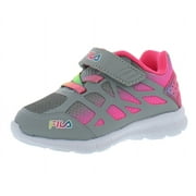 FILA Superstride 2 Strap Baby Girls Shoes Size 6, Color: Grey