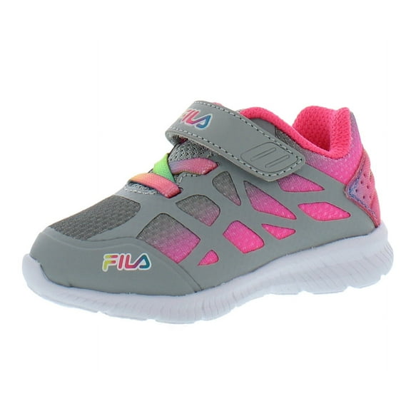 Fila Superstride 2 Strap Baby Girls Shoes Size 8, Color: Grey