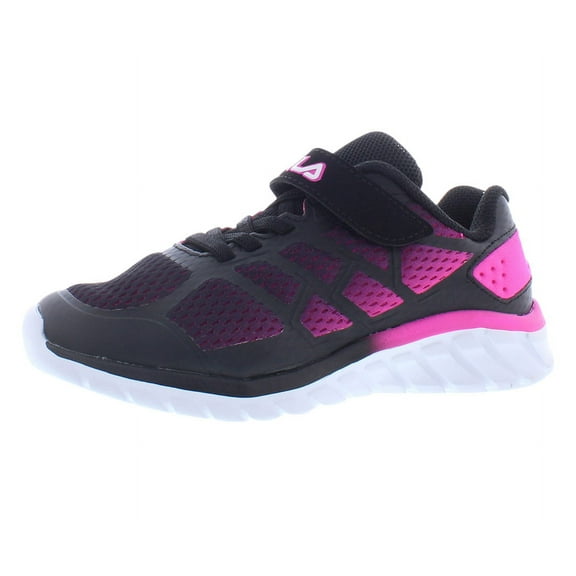 Fila Superstride Strap Girls Shoes Size 11, Color: Black/Pink