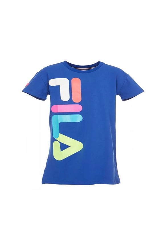 T-Shirt Dress Girls Active Shirts & Tees Size L, Color: Blue/White/Red