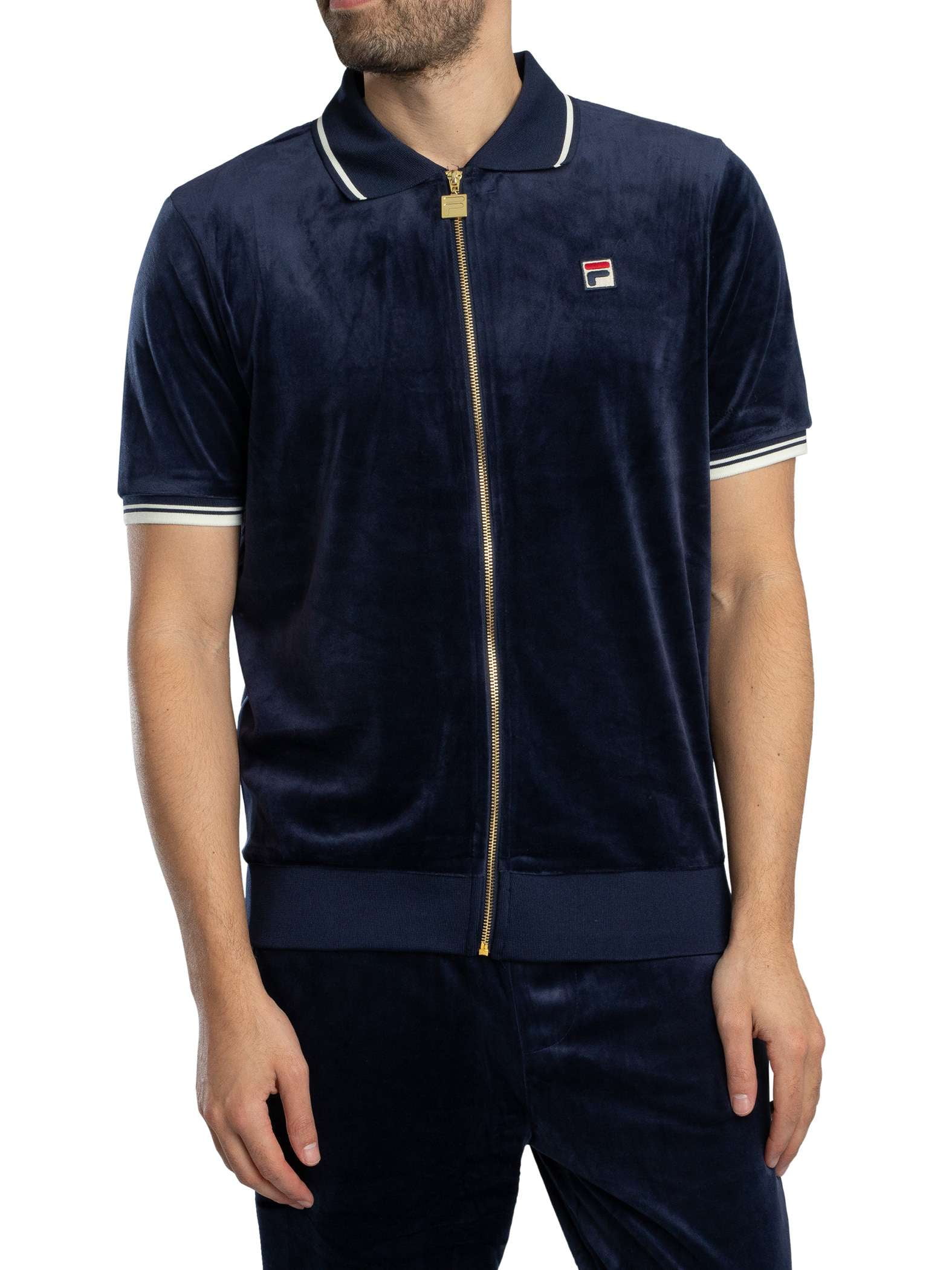 Fila Blue Cotton Men Polo Shirt