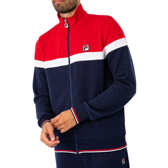 Fila Umar Colour Block Track Jacket, Red