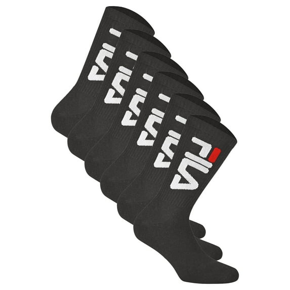 Fila Unisex Socks Cotton Black 2.5-5 Uk