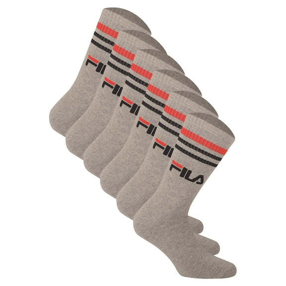 Fila Unisex Socks Cotton Grey 2.5-5 Uk