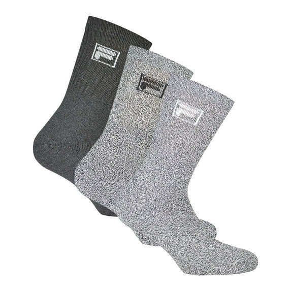 Fila Unisex Socks Cotton Grey 2.5-5 Uk