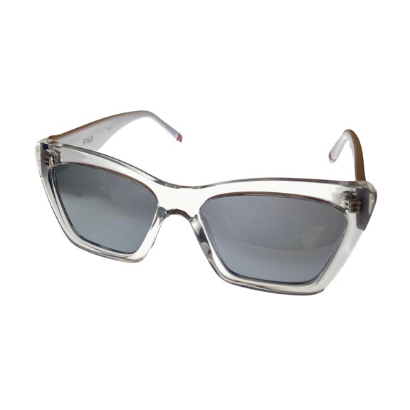 Fila Unisex Sunglasses Plastic Crystal Cateye Smoke Flash Lens. SF9481. 550 Crys
