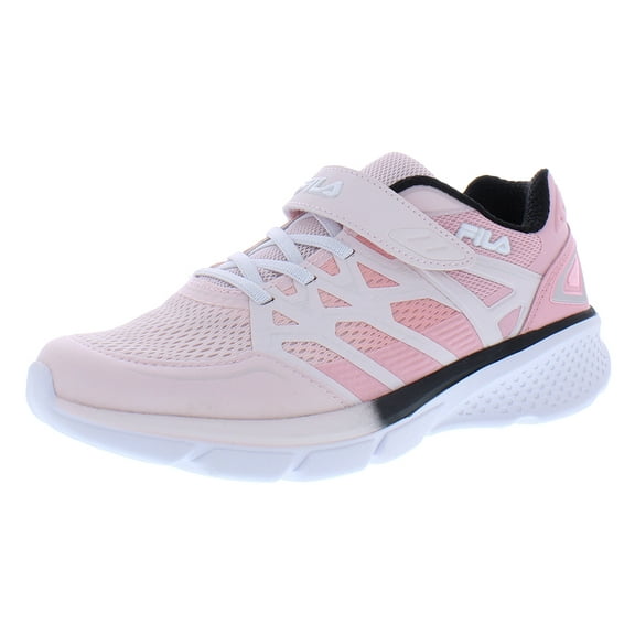 Fila Wanderun Strap PS Girls Shoes Size 4.5, Color: Pink/Black