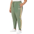 thumbnail image 1 of Fila Women's Clover Mid Rise Drawstring Jogger Green Size 2X, 1 of 3