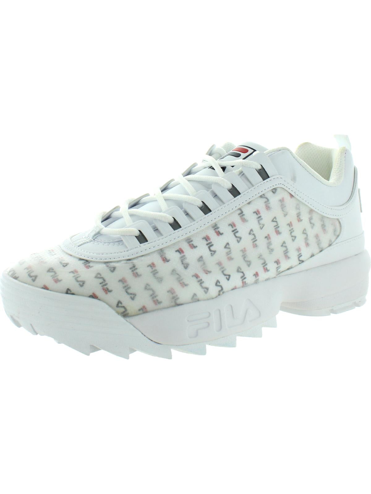 Fila Women's Disruptor Ii Clear Logos White / Navy Red Ankle-High ...