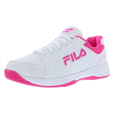 Fila Women`s Double Bounce 3 Pickleball Shoes White and Pink Glo (  8.5   )
