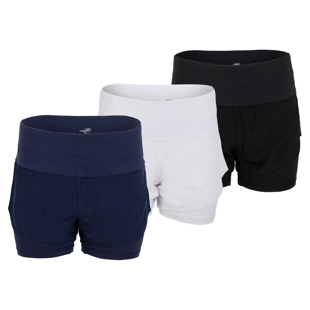 White fila top shorts womens