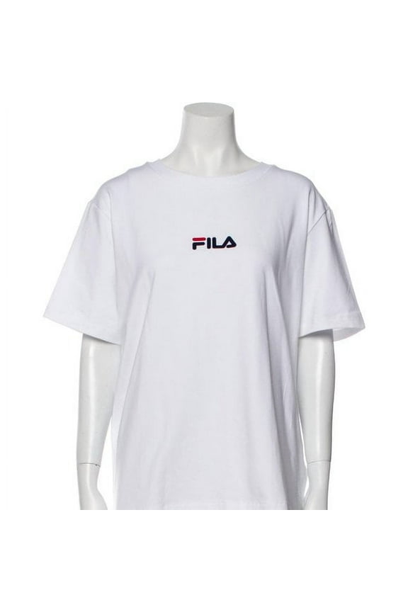 Women's Graphic Print Crew Neck T-Shirt (White, Small)