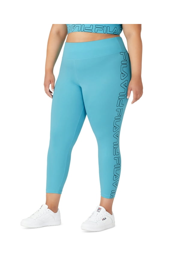 Women's Logo 7/8 Leggings Blue Size 3X