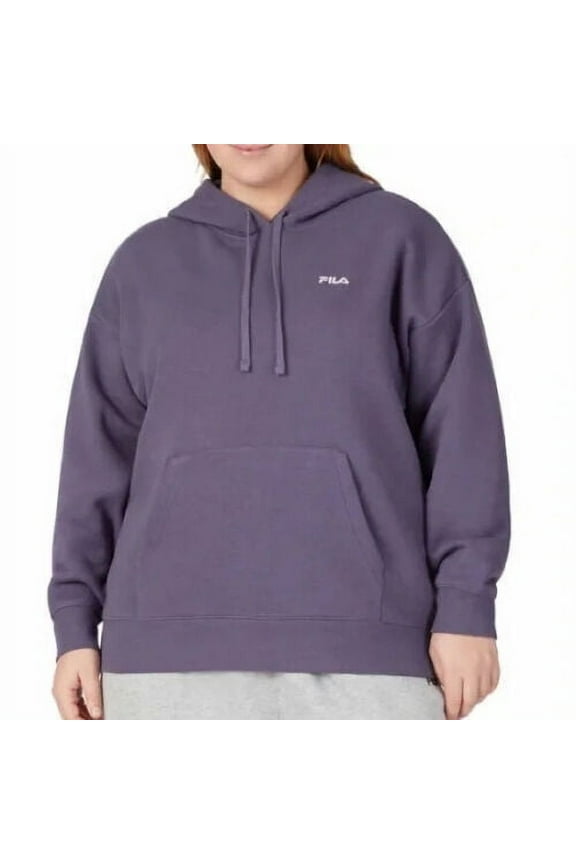 Women's Long Sleeve Fleece Pullover Hoodie Size: L, Color: Gray Stone