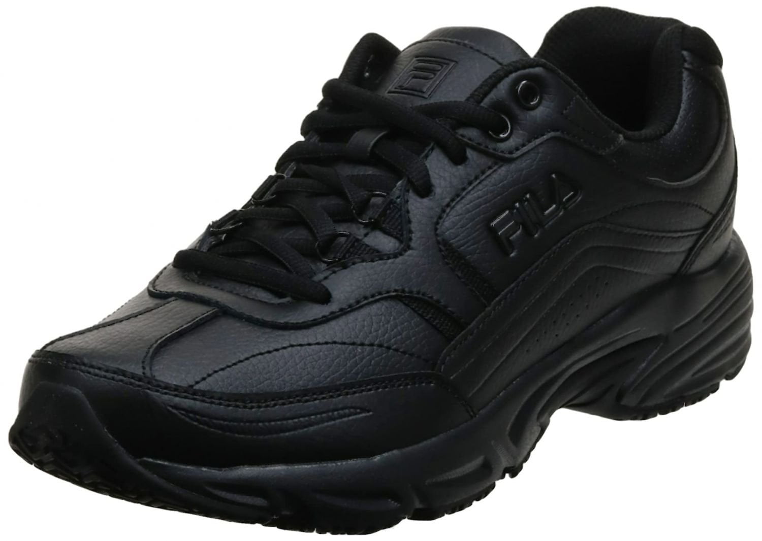 Fila Women s Comfortable Memory Foam Workshift Leather Sneakers Slip Resistant Size 10 Walmart