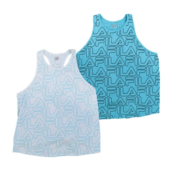 Fila Women's Plus Size Tank Top Sleeveless T-Shirt Casual Logo Tee 2X 3X 4X New