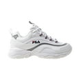 thumbnail image 1 of Fila Women's Ray White / Navy Metallic Silver Ankle-High Sneaker - 9.5M, 1 of 6