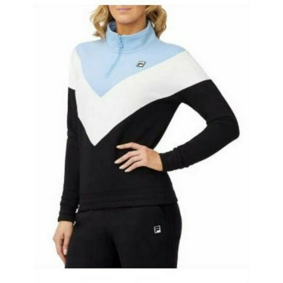 Fila Womens 1/4 Zip Pullover With Logo Sweatshirt