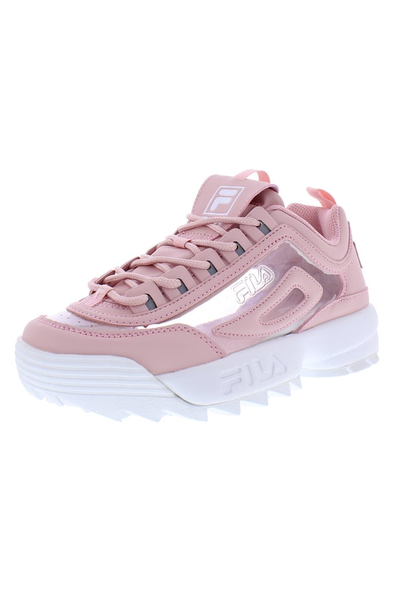 Disruptor II Clear Womens Shoes Size 8, Color: Pink/Pink/White