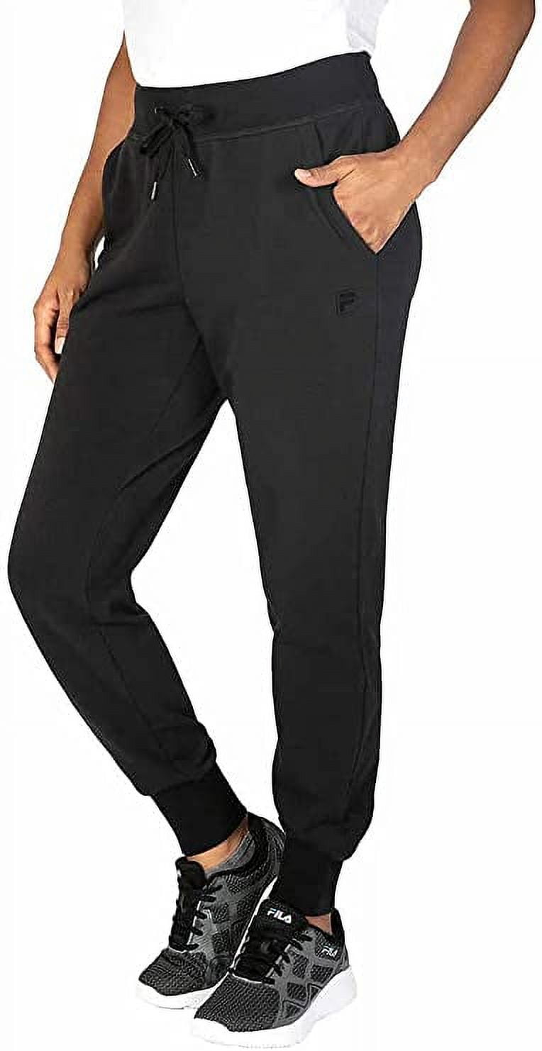 Fila Womens Leggings Side Stripe Pull-On Active Knit Black XL - Walmart.com