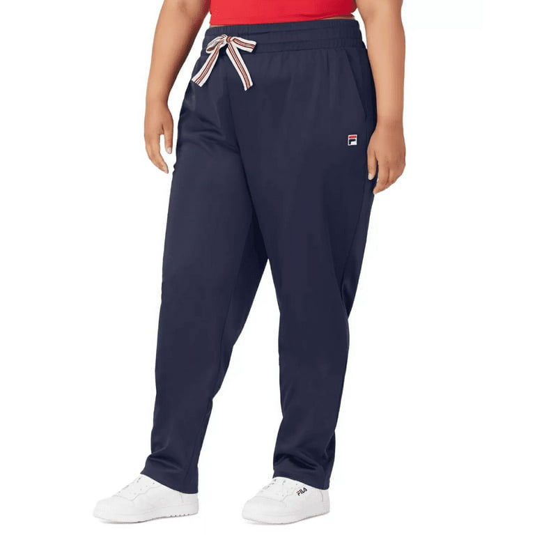 Fila Womens Plus Size Day Tripper Drawstring Pants, Navy, 2X