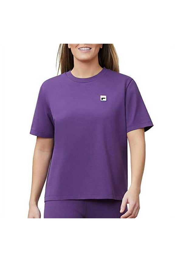 Womens Short Sleeve Crew Neck Jersey Tee (Gothic Grape, Large)