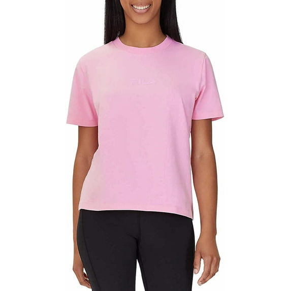 Fila Womens Short Sleeve Crew Neck Jersey Tee,Lilac Sachet,XL