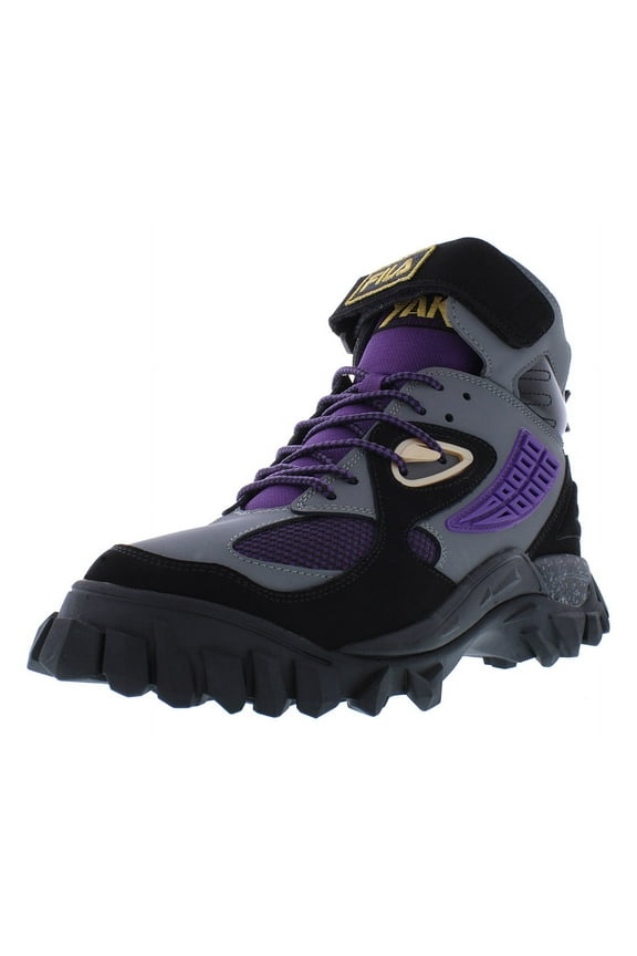 Yak Boots Mens Shoes Size 13, Color: Purple/Black/Grey