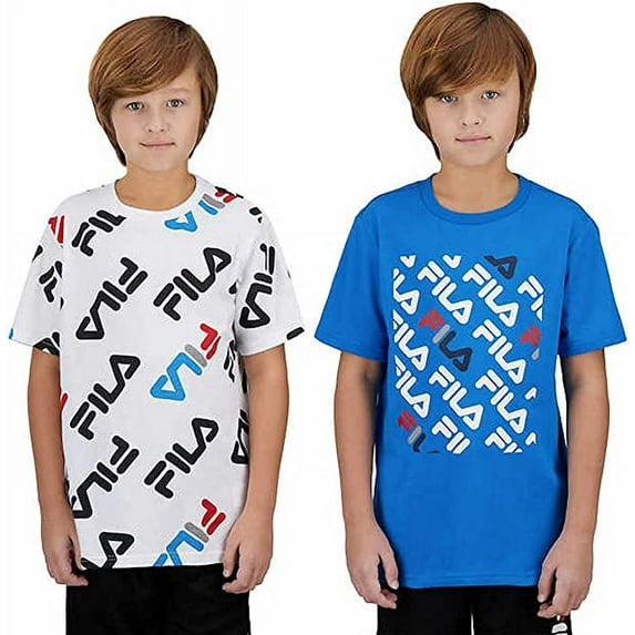 Fila Youth Boy's 2 Pack Short Sleeve T-Shirts XLrg