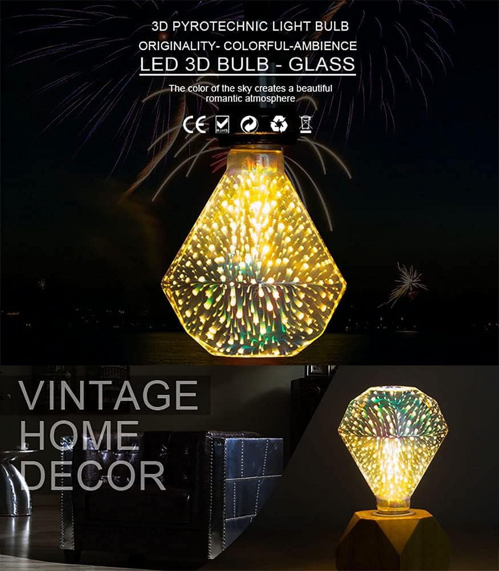 Tupkee Flickering Flame Bulbs - C7 Orange Glow Candolier Christmas Halloween Candles 2-Pack