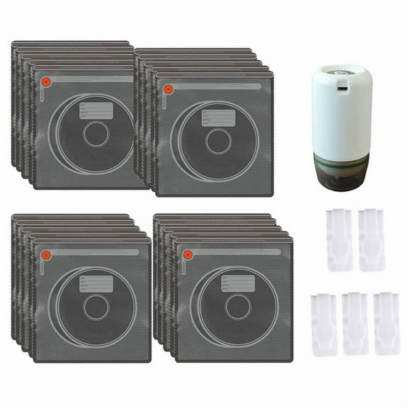 Filament Storage Bags Kit with Electric Vacuum Pump, 20 Pcs Light-Proof Vacuum Sealed Bags for 3D Filament with 5 Clips