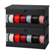Aokeyee 3D Printer Filament Storage Box with Waterproof Zipper, 2 Pack Filament Holder Up to 12 Rolls 3D Printing Accessories Rack for Home, Office