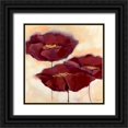thumbnail image 1 of Filatov, Elena 12x12 Black Ornate Wood Framed with Double Matting Museum Art Print Titled - Mohn in Milch II, 1 of 4