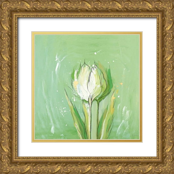 Filatov, Elena 12x12 Gold Ornate Wood Framed with Double Matting Museum Art Print Titled - Tulpa 3