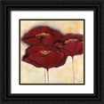 thumbnail image 1 of Filatov, Elena 15x15 Black Ornate Wood Framed with Double Matting Museum Art Print Titled - Mohn in Milch I, 1 of 4