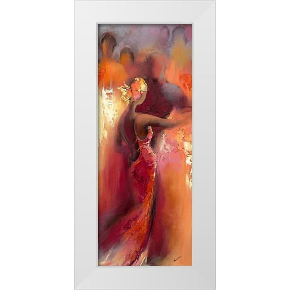 Filatov, Elena 15x32 White Modern Wood Framed Museum Art Print Titled - Tanzabend I
