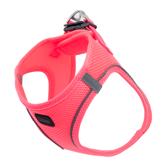Filbert Dog Harness Medium Sized Dog, Step-in Reflective Harness Medium Sized Dogs, Puppy Vest, Mesh Vest, Adjustable, Soft, High Reflectivity, Breathable Fabric, Heavy Duty, Neon Pink