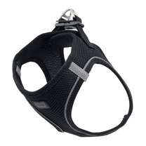 Filbert Dog Harness Small Sized Dog, Step-in Reflective Harness Small Sized Dogs, Puppy Vest, Mesh Vest, Adjustable, Soft, High Reflectivity, Breathable Fabric, Heavy Duty Velcro, Black