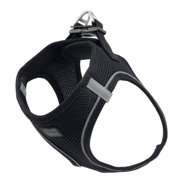 Filbert Dog Harness Small Sized Dog, Step-in Reflective Harness Small Sized Dogs, Puppy Vest, Mesh Vest, Adjustable, Soft, High Reflectivity, Breathable Fabric, Heavy Duty Velcro, Black