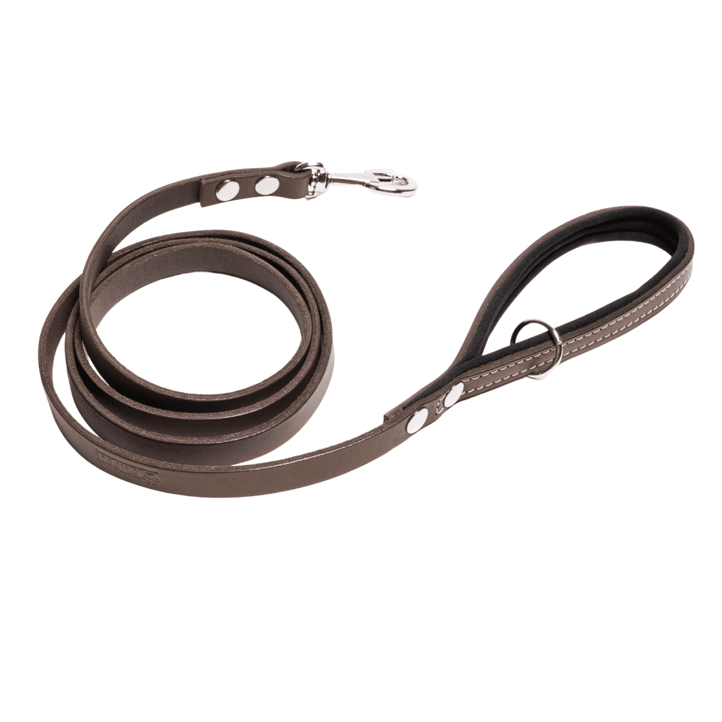 Filbert Genuine Leather Dog Leash, Strong Leather Leash for Small, Medium, Large Breed Dogs, 5.3ft, Soft and Comfortable, Durable, Heavy Duty, Brown