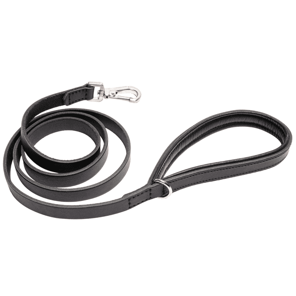 Filbert Genuine Oiled Leather Dog Leash, Leather Leash for Small, Medium, Large Dogs Training, Soft and Comfortable, Durable, Heavy Duty, Black